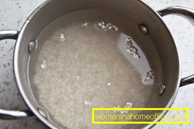 La medicina tradizionale raccomanda l'uso di brodi di riso come mezzo per la cura della pelle.