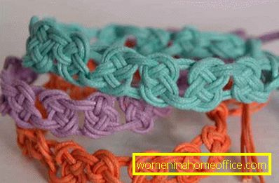 Braccialetti Macrame: tecnica di tessitura