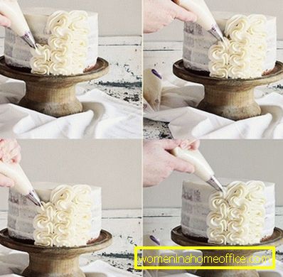 Decorazione torta alla crema
